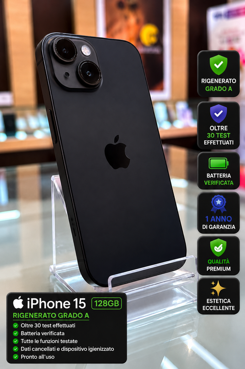 Apple iPhone 15 128GB Rigenerato Grado A