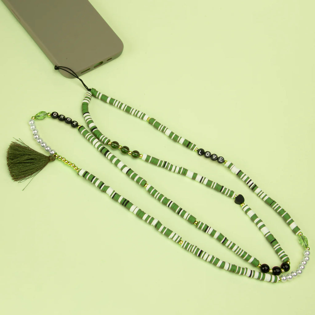 Laccio da collo da 60cm con perline, universale per smartphone