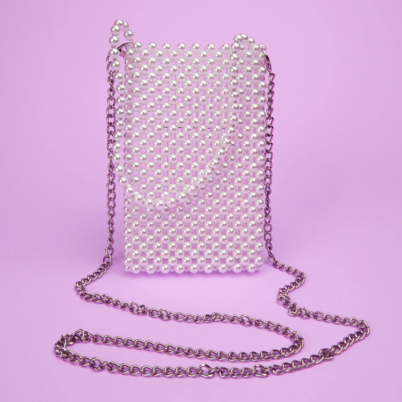 Borsa porta smartphone universale con perline